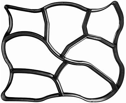HYRL Garden Pavement Mold DIY Plastic Reusable Walk Manually Road Path Maker Paving Concrete Cement Stepping Stone Paver Walk Mould,B