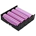 abcGoodefg 18650 Battery Holder with Pin, 4 Slots 3.7V 18650 Battery Holder Storage Box Case 3 Pack