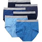 Stafford 6 Pack Blended Cotton Full-Cut Briefs (Blues, X-Large)