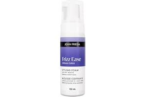 John Frieda Frizz Ease Dream Curls Air Dry Waves Styling Foam for Defined Bouncy Curls | Curl Enhancing Technology | Rosehip 