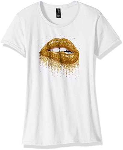 Gold Glitter Lips T-Shirt