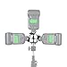 FOTYRIG 3 Triple Cold Shoe Mount Umbrella Holder Camera Speedlite Mount Adjustable Hot Shoe Mount Flash Bracket for Speedlight, Led Lights, LED Monitors, Microphones, Audio Recorder & Studio