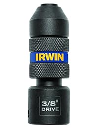 Irwin 1869512 Performance Series Square Drive a Hex vástago Socket Adaptador de impacto, 3 8-Inch cuadrados a 1 4-inch Hex