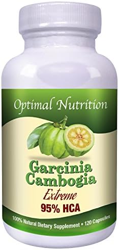Optimal Nutrition Garcinia Cambogia 95% HCA All Natural Appetite Suppressant Fat Burner Carb Blocker and Weight Loss Supplement 1400mg/Serving, 120 Capsules