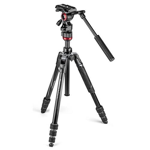 Manfrotto Travel Befree Live Aluminium Tripod Twist, Video Head, Black, Compact (MVKBFRT-LIVEUS)