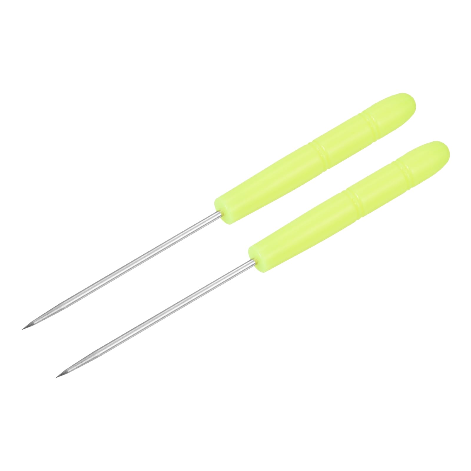 M METERXITY 2 Pack Badminton Racket Stringing Awl - Guide the String Through the Racquet Eyelets, Apply to Badminton Tennis Racket (Yellow)