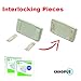 EZ Pass Mounting Kit: Ezpass Strips, 3M Dual Lock Tape - Peel-and-Stick Strips - 8 Pieces (4 Set) with Alcohol Prep Pad (2 Pieces) - (for Mounting 2 Ez Pass)