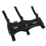 Santu Cowhide Archery Arm Guard,Contain Three Adjustable Straps,Black#1