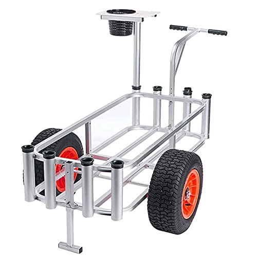 VEVOR Beach Fishing Cart, 34.5 x 23.6 x 25.5 Inch Fish and Marine Carts