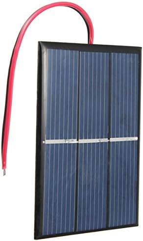 UCTOP 2pcs 0.65W 1.5V 0-300mA Mini Solar Panel With Wire