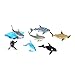 Fun Central AZ912 7ct 5 Inch Sharks Tub, Shark Toy Set, Shark Bath Tub, Shark Toys for Kids, Ocean Themed Party, Science Project, Marine Life, Sea Creature, Plastic Animal Figures