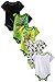 Nickelodeon Baby Baby-Boys Infant Newborn TMNT 5 Pack Creeper, Green, 0-3 Months