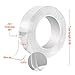 BIGOU Nano Tape Double Sided Heavy Duty Adhesive Transparent Strong Picture Sticky Tack Clear Multipurpose for Wall Posters, Household, Kitchen Holder, Festival Decor, Christmas Decoration(9.8FT)