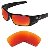Tintart Performance Replacement Lenses for Oakley Gascan Sunglass Polarized Etched-Fire Red