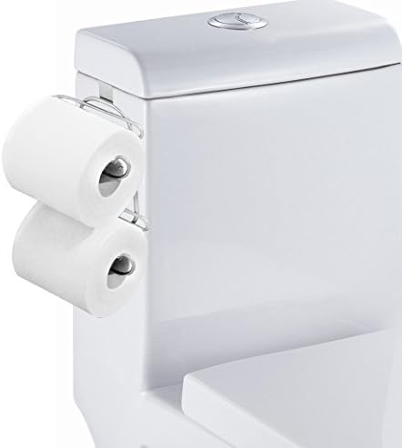 Tqvai Over The Tank Toilet Paper Roll Holder For Bathroom Tissue Chrome Finish