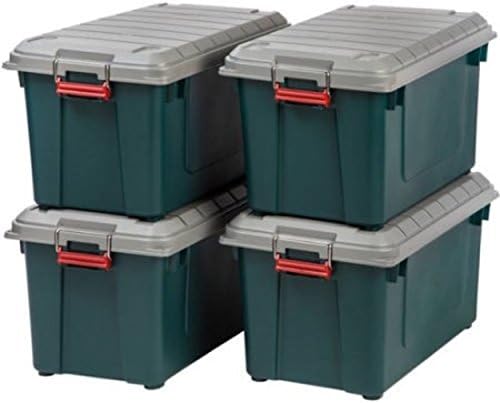 Durable Green Construction Weathertight Foam Seal Store-It-All Tote, 4 Pack