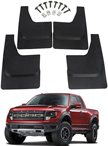 Espear Mud Flaps for Ford F150 SVT Raptor 2010-2014 Front & Rear side Splash Guards without logo
