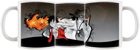 Fashion Cool Anime One Piece Mug Custom White Ceramic Mug Coffee Cup