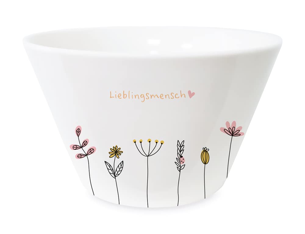 Grafik-Werkstatt Cereal Bowl with Real Gold Porcelain Bowl Favourite Person