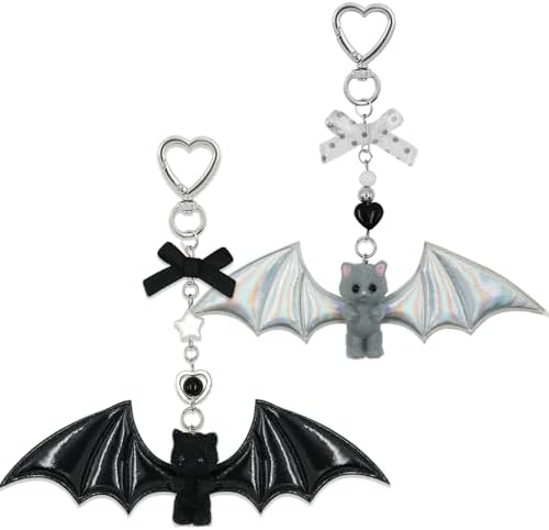 Amazon.com: Apricot Lamb Mysterious Bat Cute Keychain, Soft