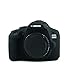 CEARI Silicone Camera Case Full Body Protective Shell Cover Skin for Canon EOS 1300D 1500D Rebel T6 T7 Digital Cameras - Black