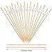 Blulu 200 Pieces Cocktail Picks 4.7 Inch Fruit Sticks Pearl Bamboo Toothpicks for Wedding Birthday Party Supplies (White and Pink)