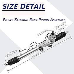 MOSTPLUS Front Power Steering Rack Pinion Assembly