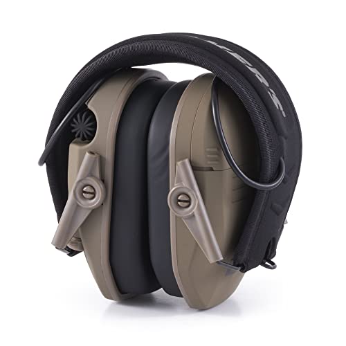 Walker's Razor Slim Shooter Electronic Hunting Folding Hearing Protection Earmuffs with 23dB