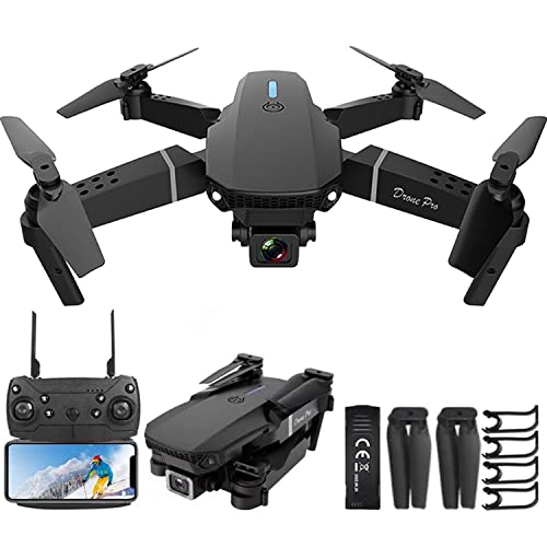 Mini Drone with Camera for Adults - Christmas Toy Gift for Teenage Boy Girl Kids Beginner Age 8-10-12 Years Old - RC Quadcopter Multirotors | Foldable UAV | WiFi HD FPV Live Video | One Key Take Off/Land | Altitude Hold | Headless Mode | 36