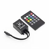 SUPERNIGHT 20keys Infrared Music Controller IR Dimmer Sound Sense Remote Controller for RGB Flexible LED Strip