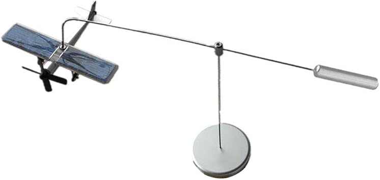 NYLSA Metal DIY Assembly Solar Powered Aircraft Plane Model Showcase Display Car Ornament Business Gift