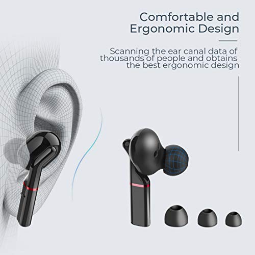 QIEU Wireless Earbuds, Bluetooth Earphones inEar, Premium Sound