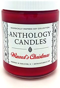Wizard's Christmas Candle - Anthology Candles, Harry Potter, Hogwarts, Book Candle, 8oz Jar