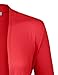 BIADANI Women Long Sleeve Classic Lightweight Open Front Jersey Cardigan Red Large