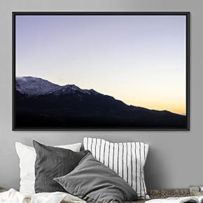 signwin Framed Canvas Wall Art Mountainscape Aerial Dramatic...