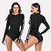 Mlide Womens Long Sleeve Zip Printed Half One Piece Swimsuit Swimwearthumb 2