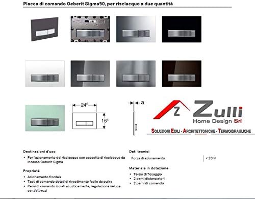 Geberit 115.788.SE.5 Pulsador, Verde Satinado