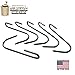 LavaLock Meat Hooks Rib Hangers Stainless Steel for UDS WSM BBQ Pit Smokers Bacon Chicken Sausage etc, 6 Pack