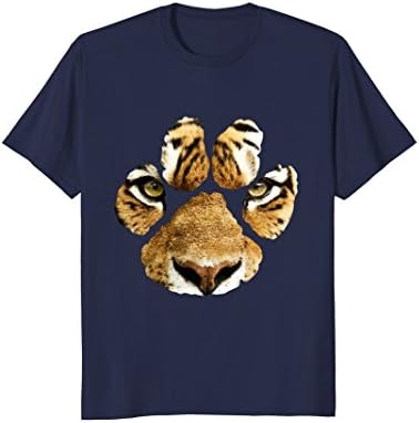 Mens Awesome Tiger Paw Print T-Shirt - Mens &amp; Womens &amp; Kids 2XL Navy