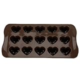 2PCS Heart-shape Silicone Ice Chocolate Cake Jelly Candy Mould Mini Tray Pan Cube (1pcs)