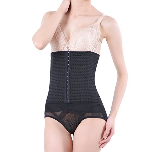 Shymay Women's Tummy Slimming Shapewear Breathable Girdle Waist Training Cincher, Black, Tag size XL=US size Small - Thumbnail 7