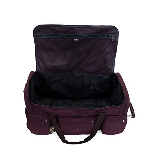 Kipling Women's Discover Large Rolling Duffle, Dark Plum, One Size