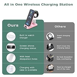 DDUAN Wireless Charging Station, 3 in 1 Fast