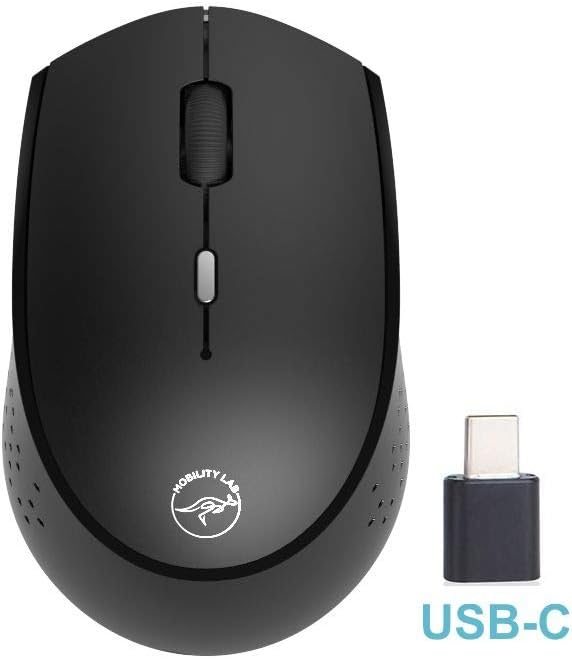 Mobility Lab ML311449 USB-C Wireless Rechargeable Optical Mouse for Mac and PC - Black