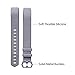 Fitbit Alta HR Bands Large Grey, Henoda Soft Silicone Replacement Wristband Accessories with Secure Metal Buckle Clasp for Fitbit Alta HR Sport Smart Watch