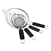 U.S. Kitchen Supply Set of 4 Stainless Steel Strainers - 4