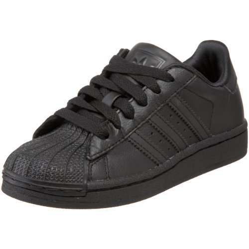 adidas Originals Superstar II Sneaker (Little Kid/Big Kid),Running Black/Black/Black,5 M US Big Kid