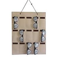 Kathleen88 Glasses Storage Bag Home Pocket Holder Wall Living om Hanging Eyewear Multi Pouches Felt Keys Jewelry Display Stand Organizer(A1)