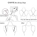 CAKYE® Women's 4Pcs Non-slip Elastic Bra Strap Holder (Black and Complexion)