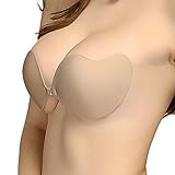 Senmi Mango Shaped Breathable Disposable Edge Sticker Adhesive Bras Skin Color C Cup